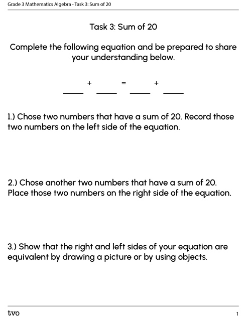 Task 3: Greater than 20