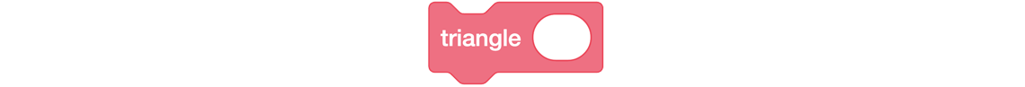 There is a block with Triangle and a blank space for the side length