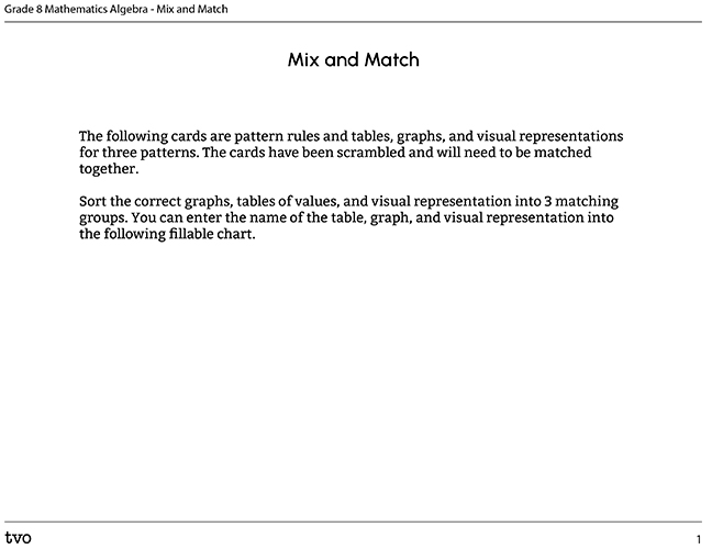Mix and Match