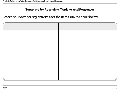 Template for Recording Thinking and Responses