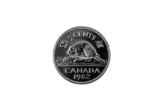 Canadian five cents coin also called a nickel were earlier made of nickel (hence the name).