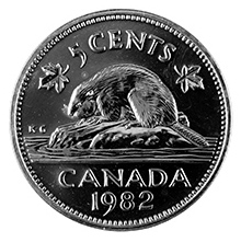 Canadian five cents coin also called a nickel were earlier made of nickel (hence the name)