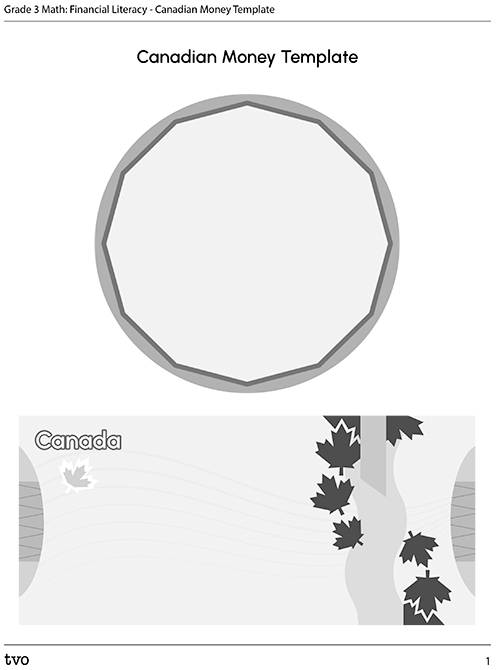 Canadian Money Template