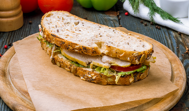 a whole sandwich.
