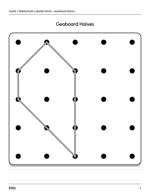 Geoboard halves