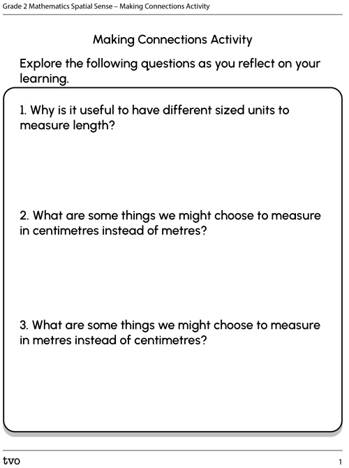 Making Connections Activity