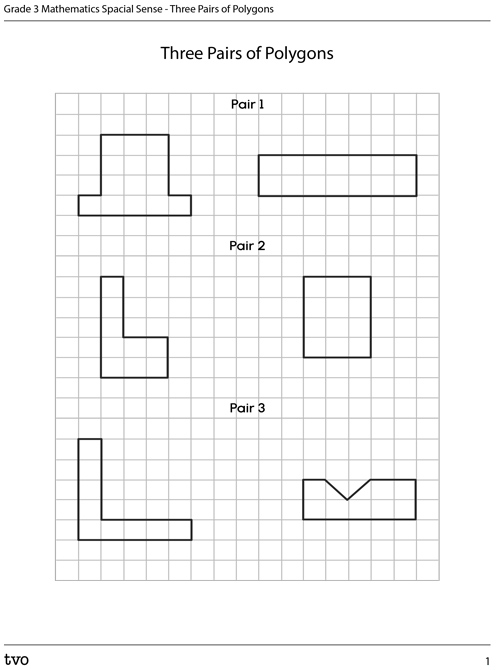 Three Pairs of Polygons 