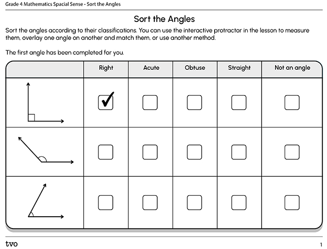 Sort the Angles