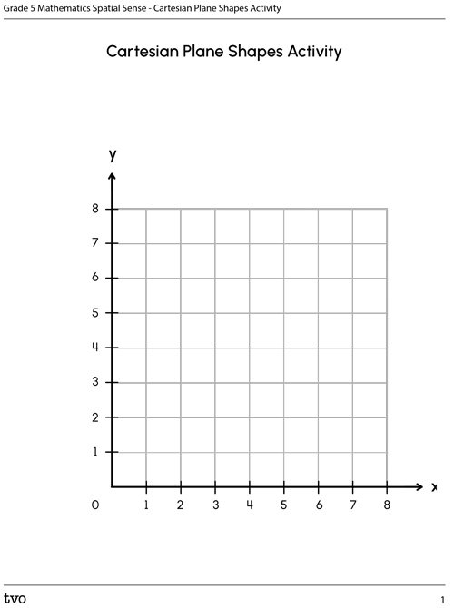 Cartesian Plane Shapes Activity