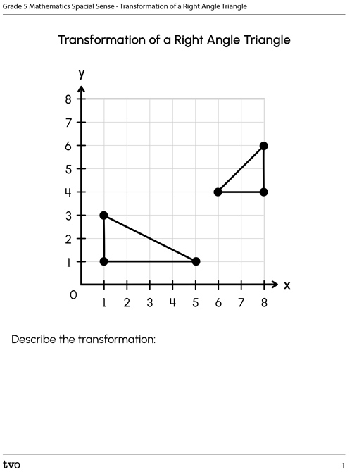 Transformation of a Right
                                            Angle Triangle