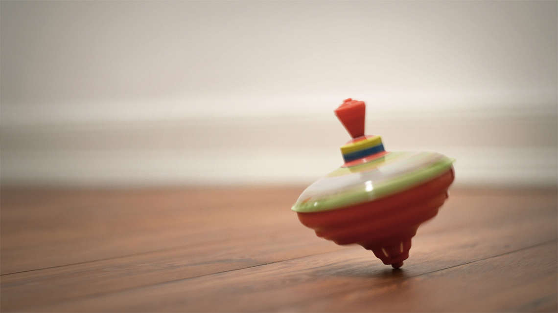 A spinning top