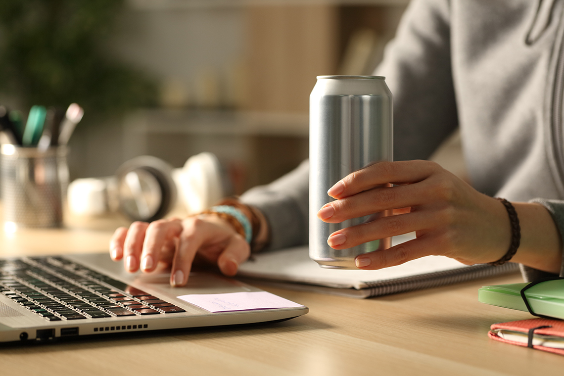 A canned drink