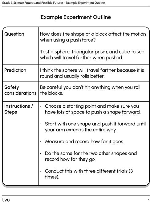 Example Experiment Outline