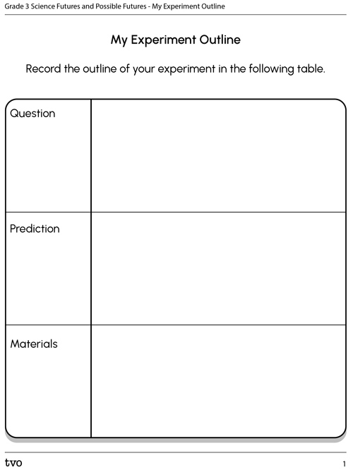 My Experiment Outline