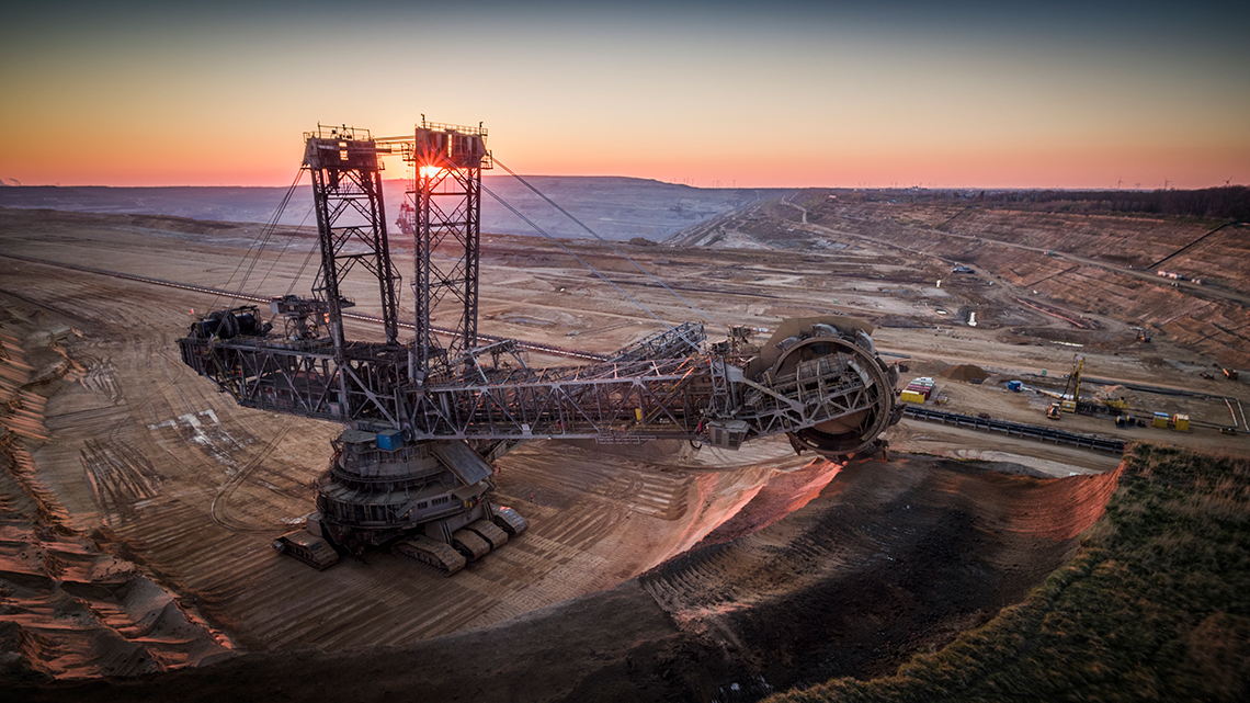 A surface mine.
