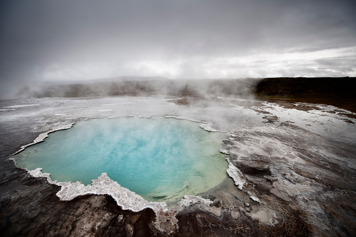 A geothermal pool.