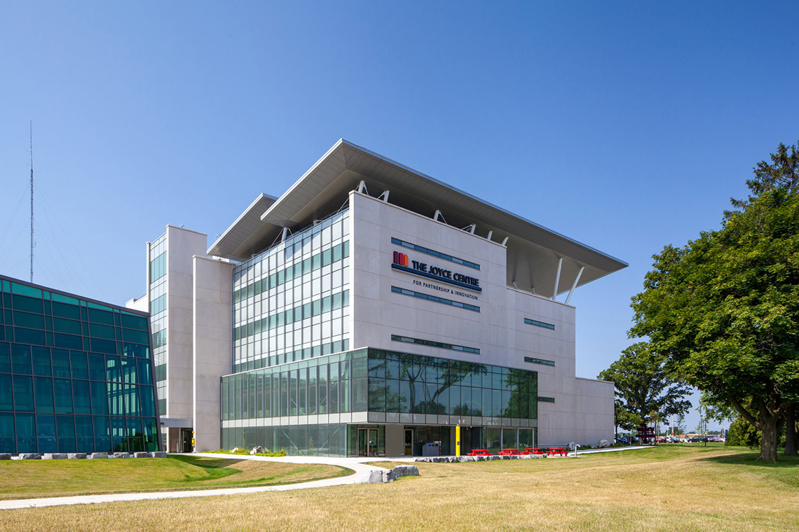 A sustainable structure, the Joyce Centre for Partnership & Innovation at Mohawk College.