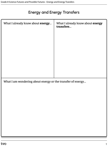 Energy and Energy Transfers