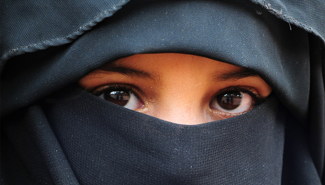 A close up of a child’s eyes.