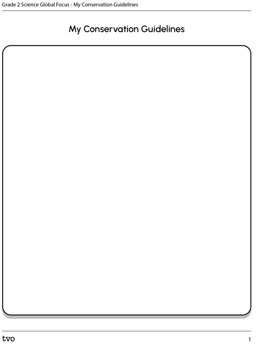 My Conservation Guidelines