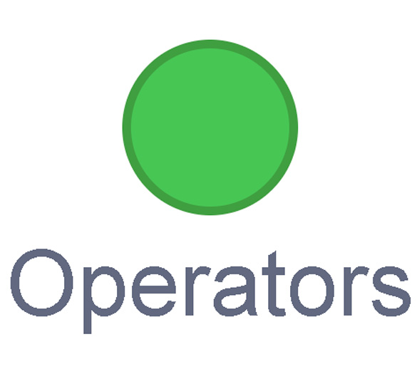 A round dot labelled ‘Operators’.
