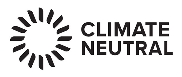 Starting on the left there is a sun and beside it the word “climate” is on top of the words “neutral”.
