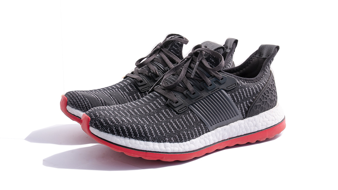 A pair of running shoes.