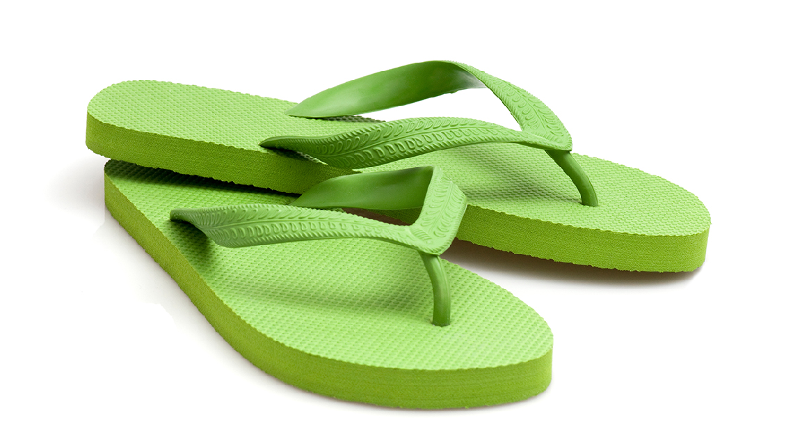 A pair of flip-flops.