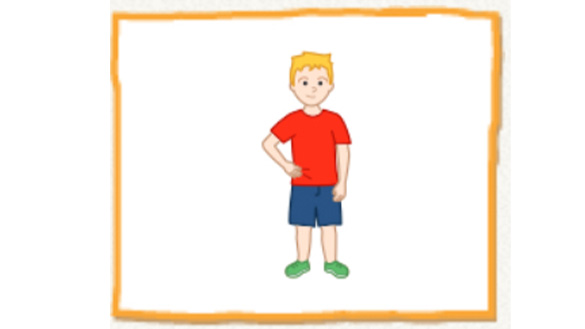ScratchJR character: Child in summer clothes