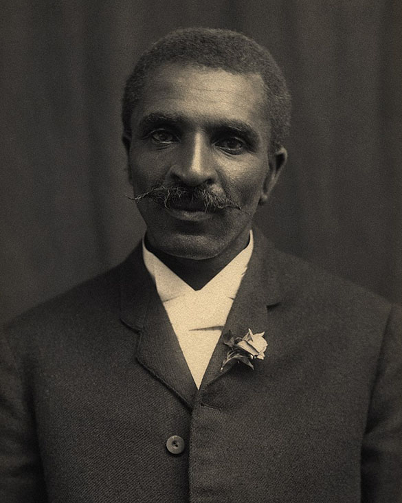 A photograph of George Washington Carver.