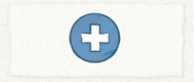 Select new character button with a plus sign inside a circle