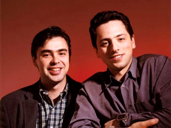 Larry Page and Sergey Brin.