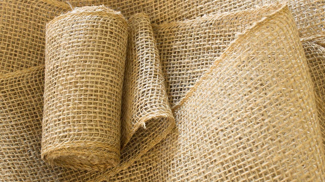 Strips of material made from hemp.