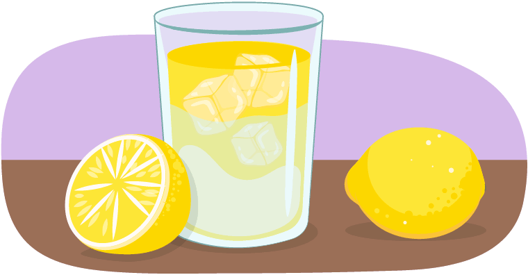 A glass of lemonade with droplets of liquid dripping down the side of the glass.