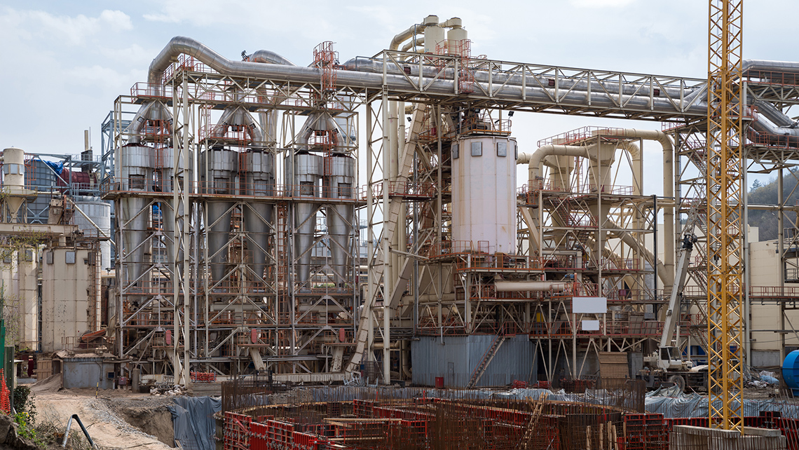 A construction site where electrostatic precipitators are created.