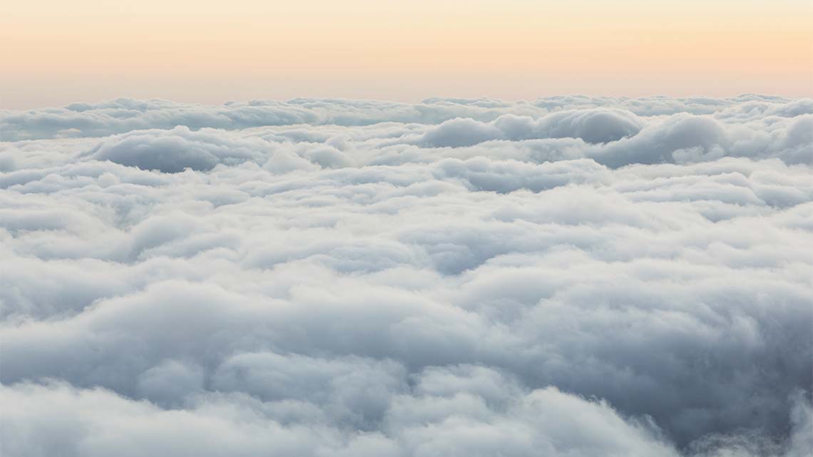 Clouds in the sky.