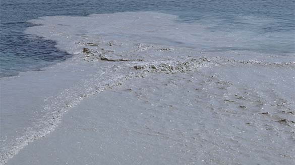 This is Lake Superior with discoloured water.