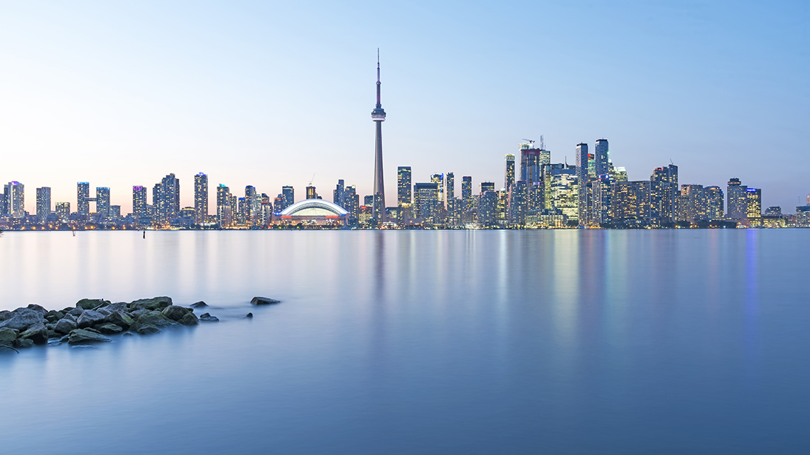 Lake Ontario and the Toronto skyline