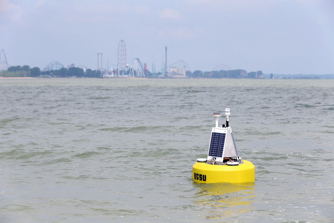 Buoy floating in the water