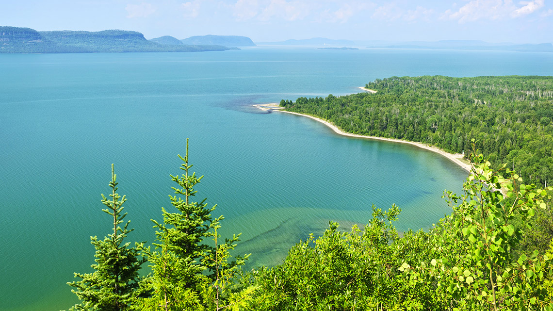 Lake Superior A map of the Great Lakes.