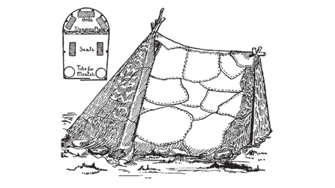 An image of an Inuit shelter.