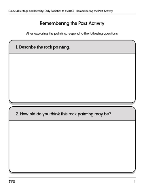 Remembering the Past Activity