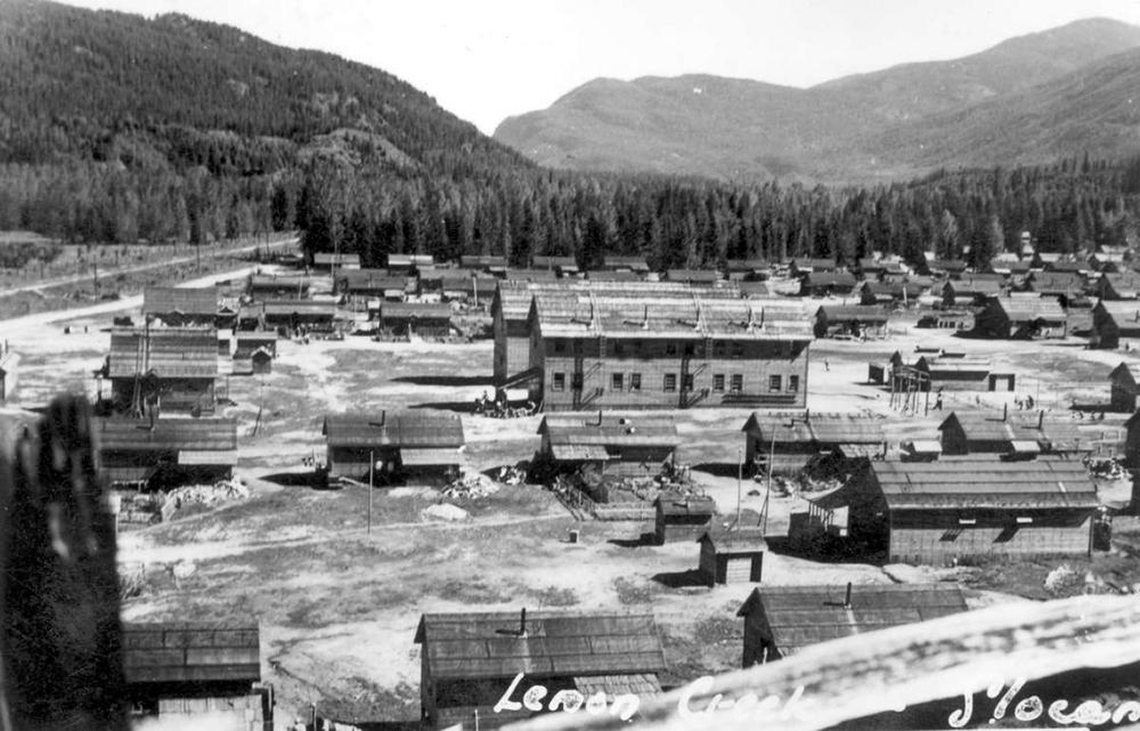 A Japanese internment camp in British Columbia.