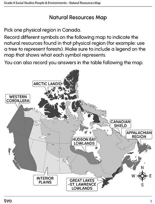 Natural Resources Map